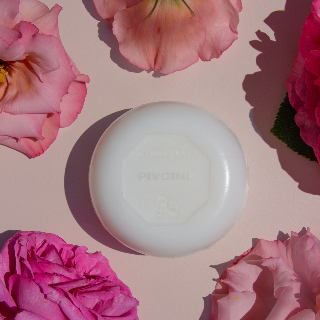 Savon rond 125g x3 pivoine