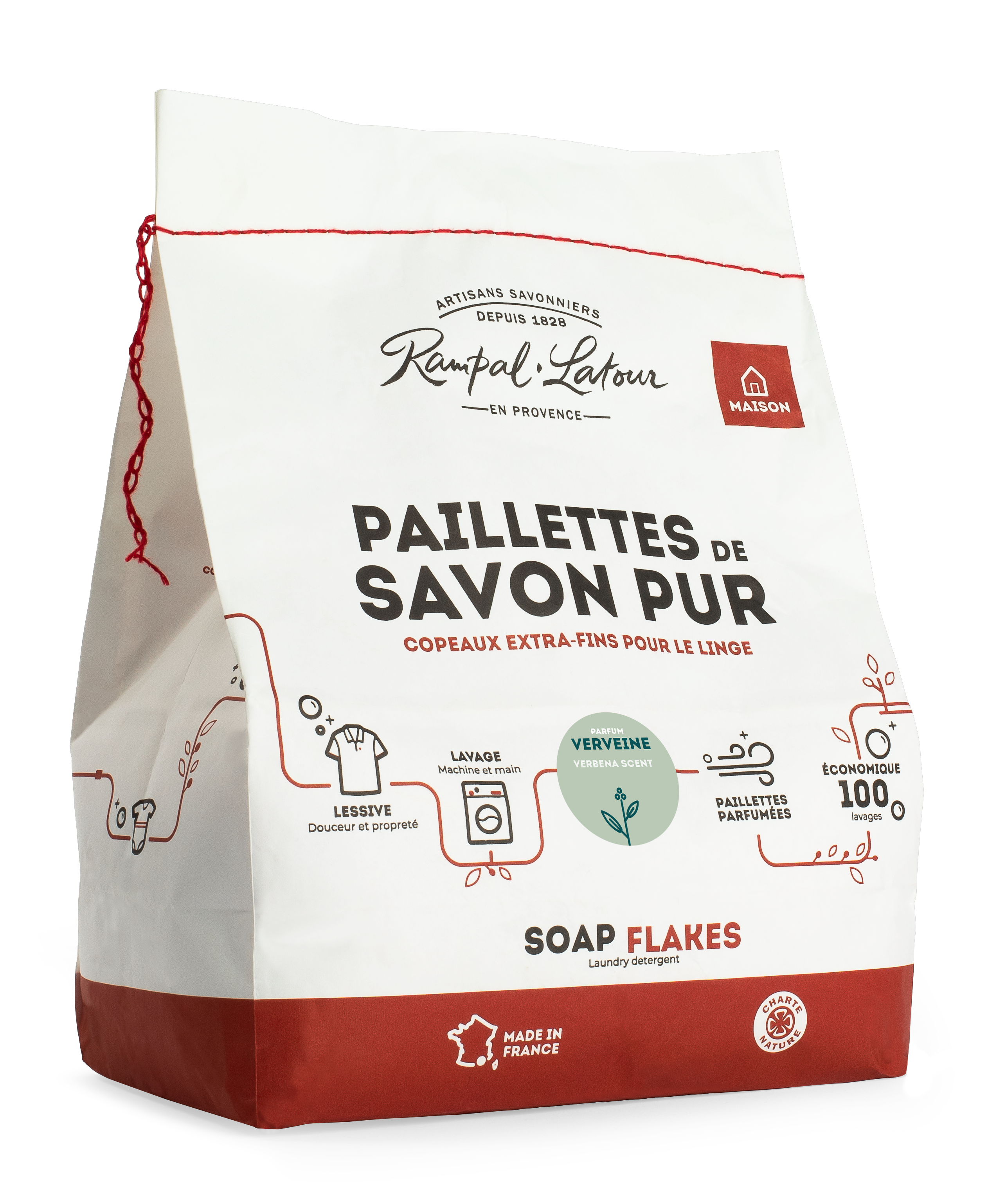 Paillettes de savon pur pour le linge Verveine 1.5kg