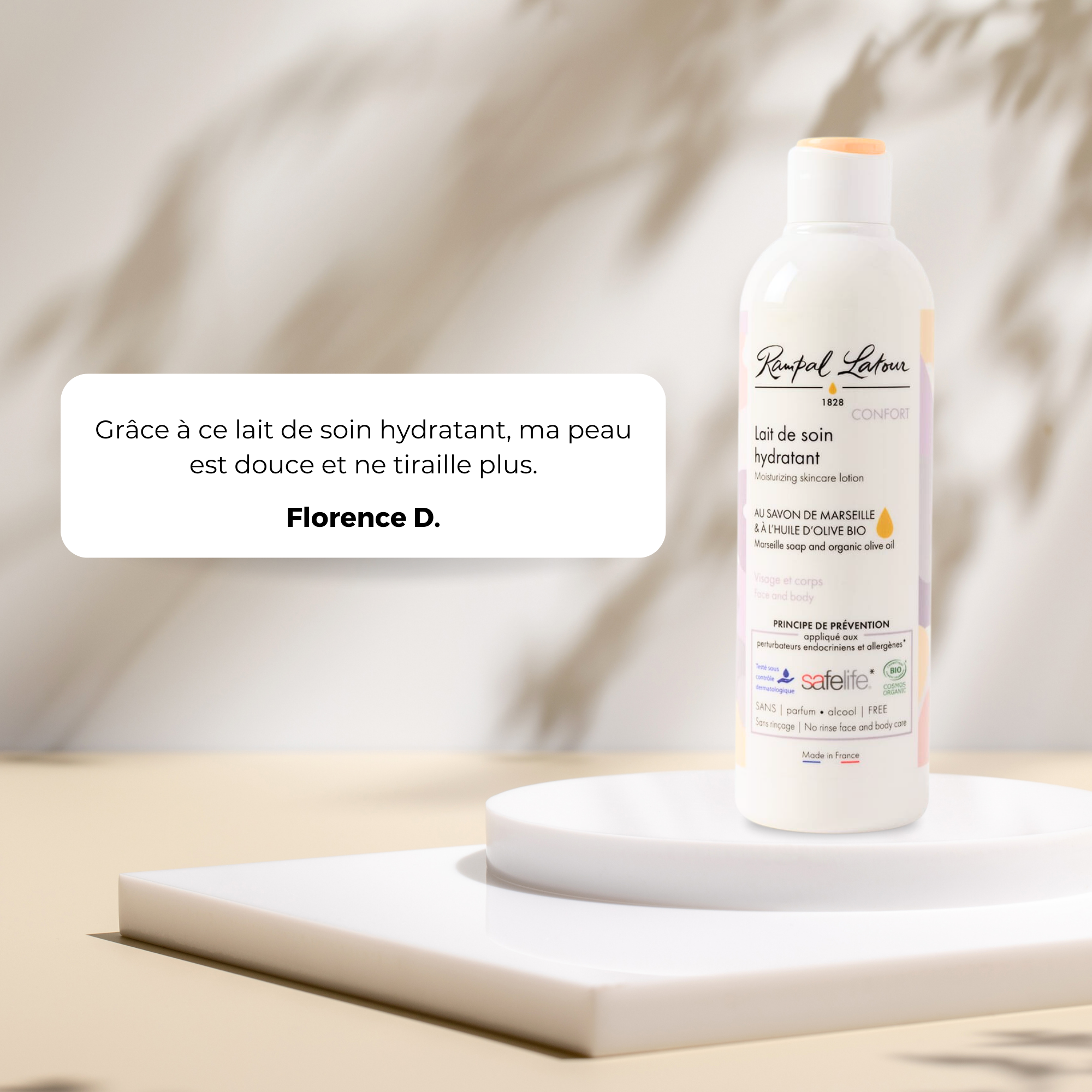 Certified organic moisturizing comfort milk 250ml - Cosmos Organic