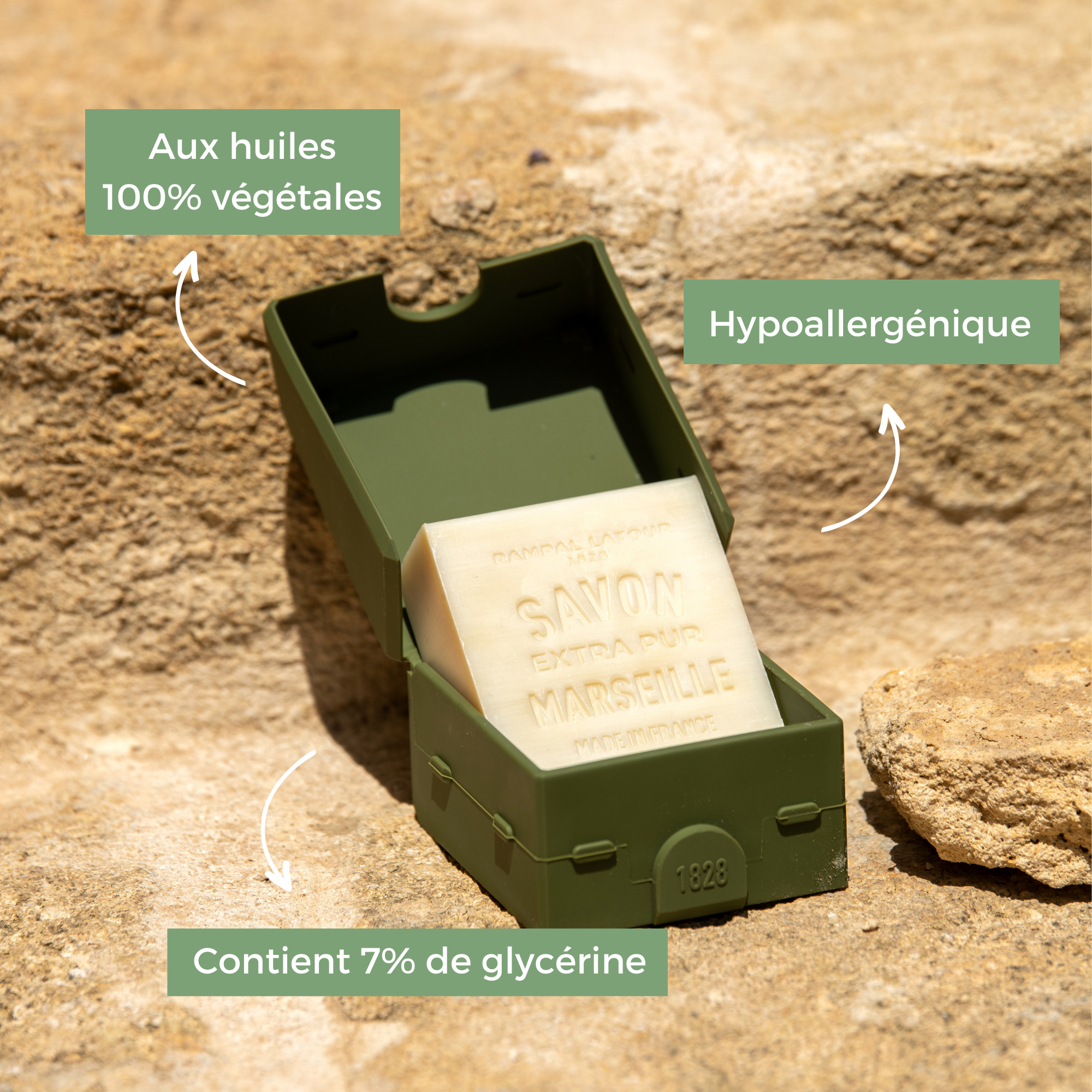Marseille soap with vegetable oils 150g - Cosmos Natural