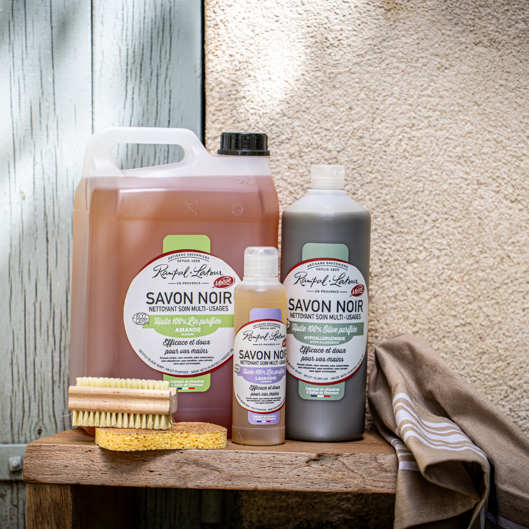 Black soap with linseed oil Lavandin 1L - Ecodetergent