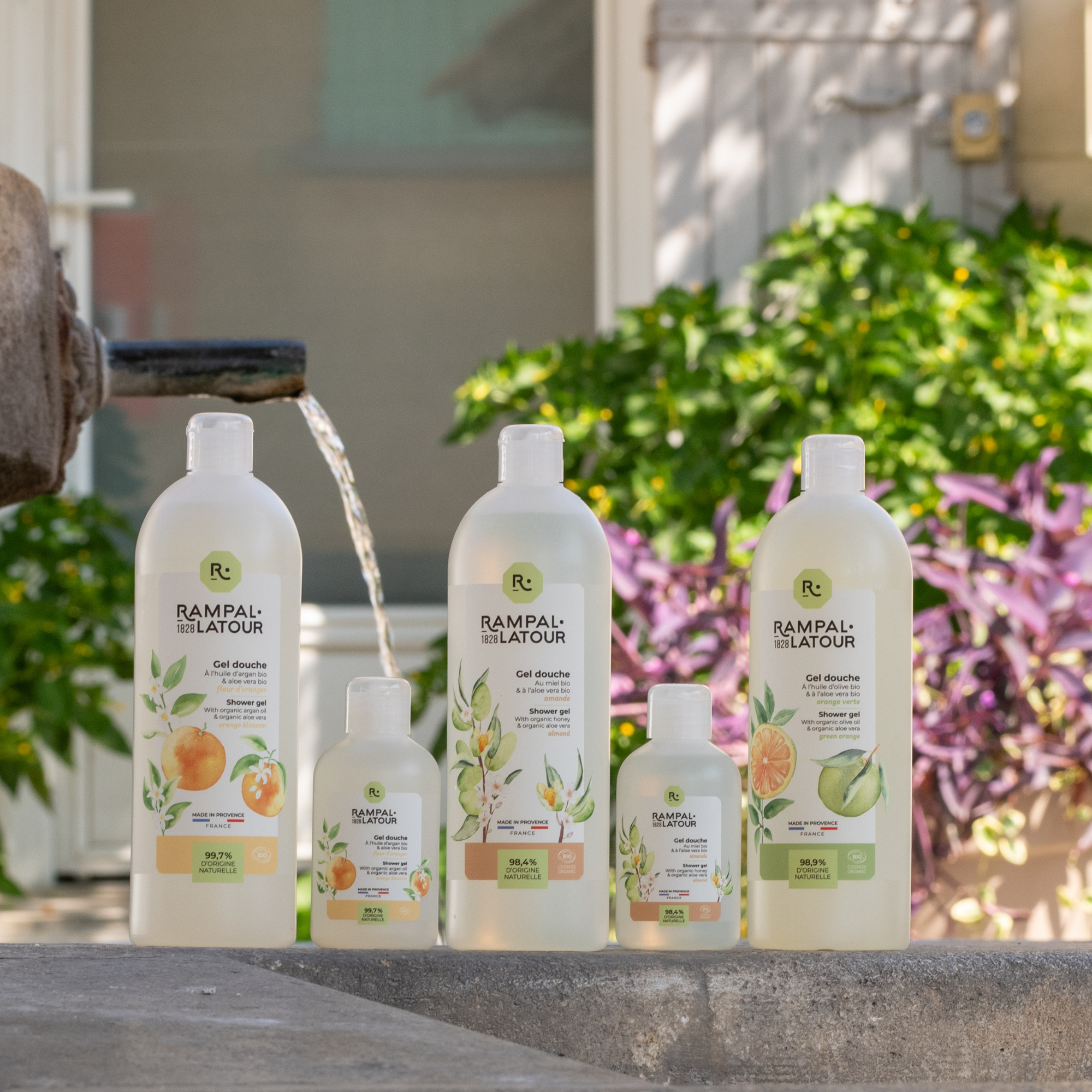 Shower gel certified organic Orange Blossom 1L - Ecocert Organic Cosmetics