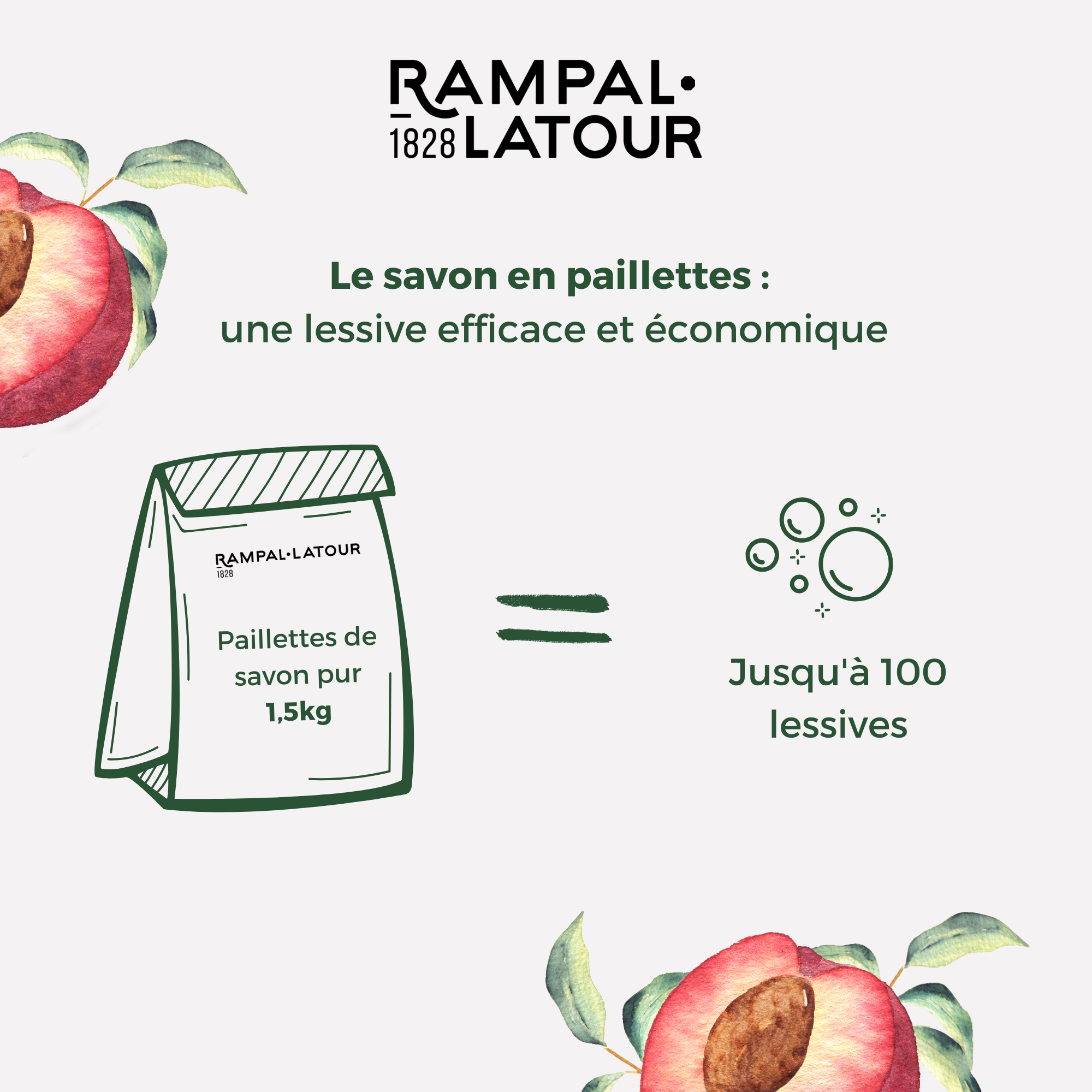 Peach Laundry Soap Flakes 1.5kg