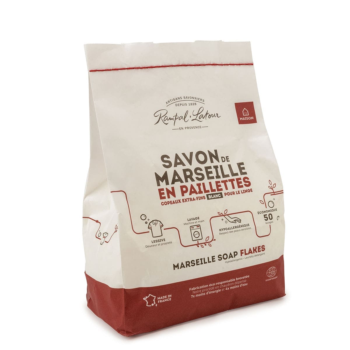 Marseille soap shavings with vegetable oils for laundry 750g - Ecodetergent