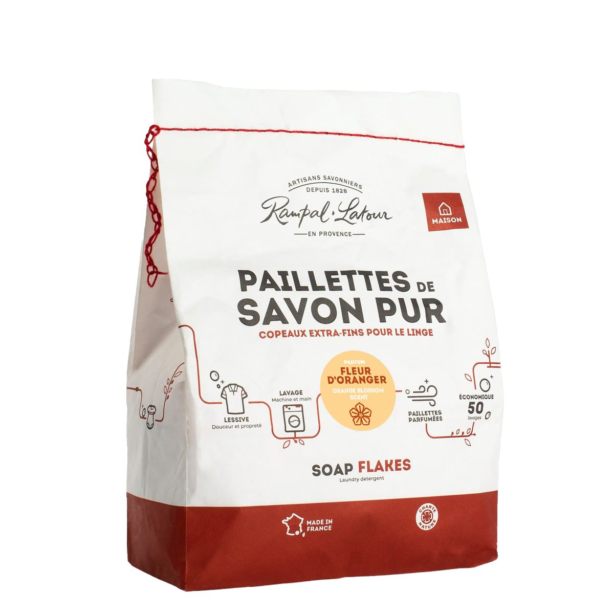 Paillettes de savon, fleur d'oranger 750g