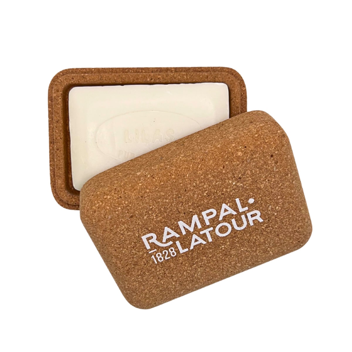 Rectangular cork soap dish