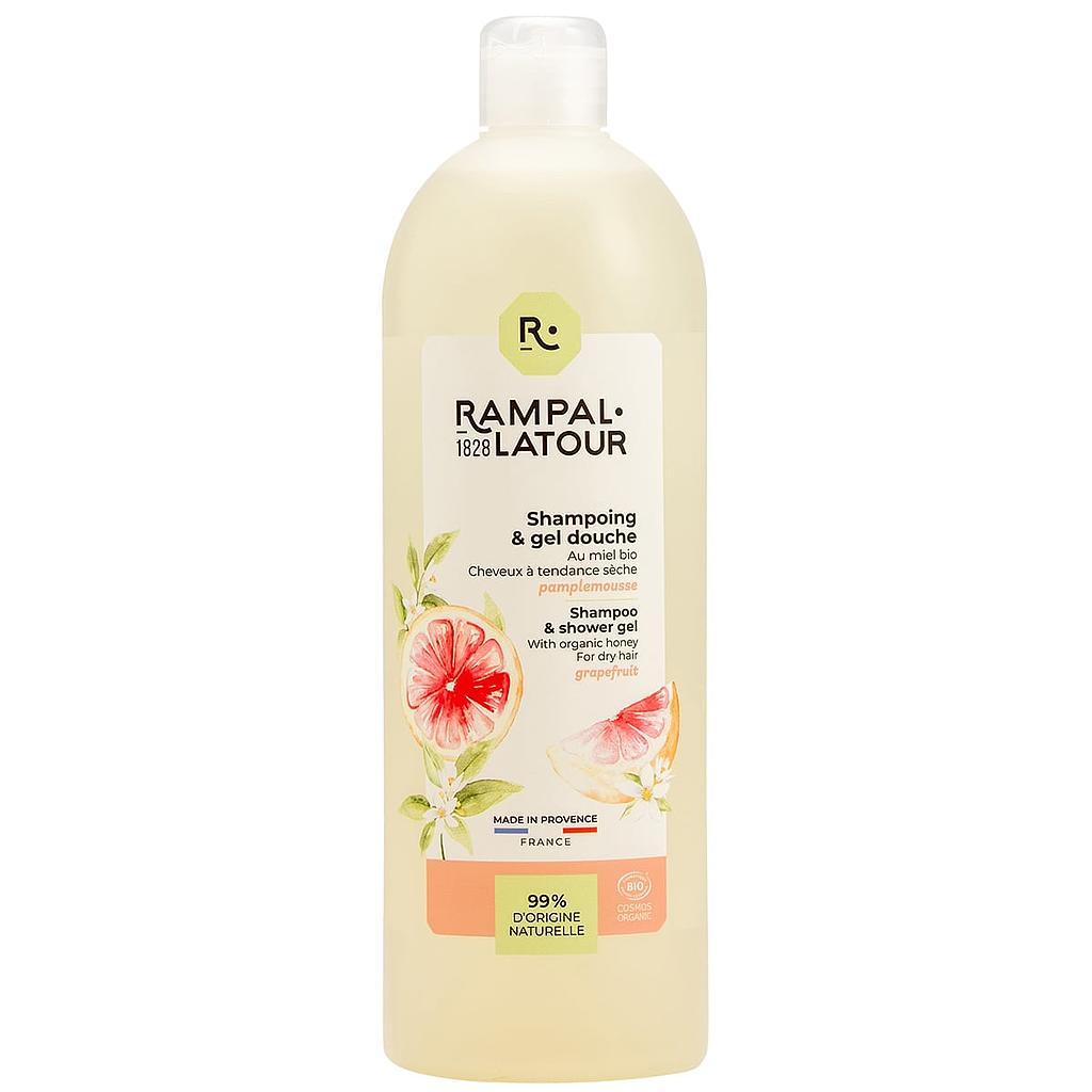 Shower shampoo certified organic Grapefruit 1L - Cosmos Organic