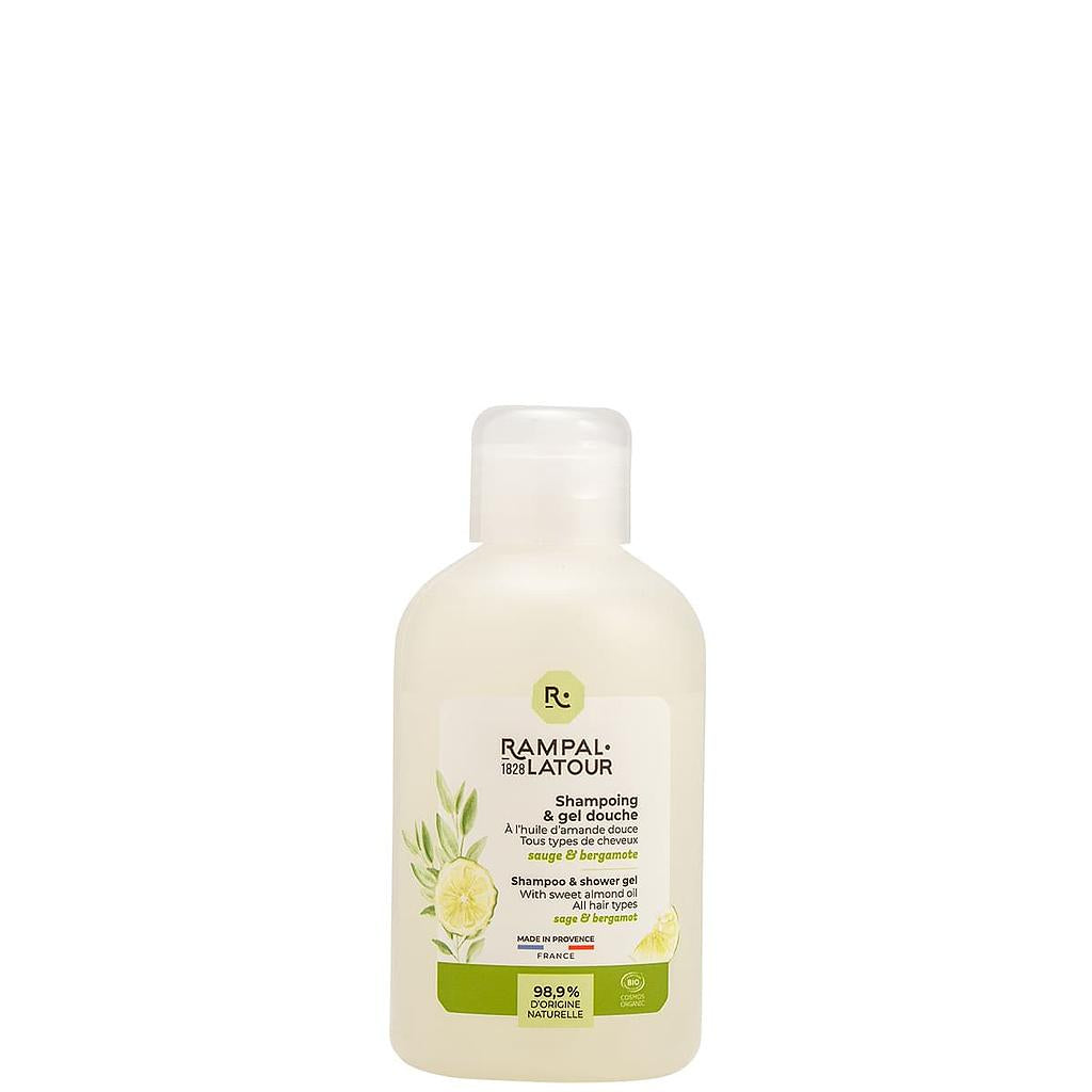 Shower shampoo certified organic Sage-Bergamot 250ml - Cosmos Organic