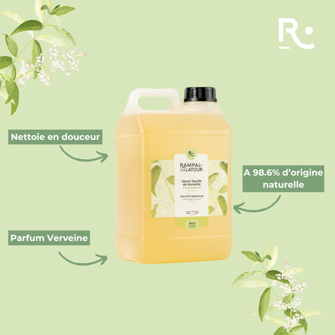 Liquid Marseille soap Verbena 3L