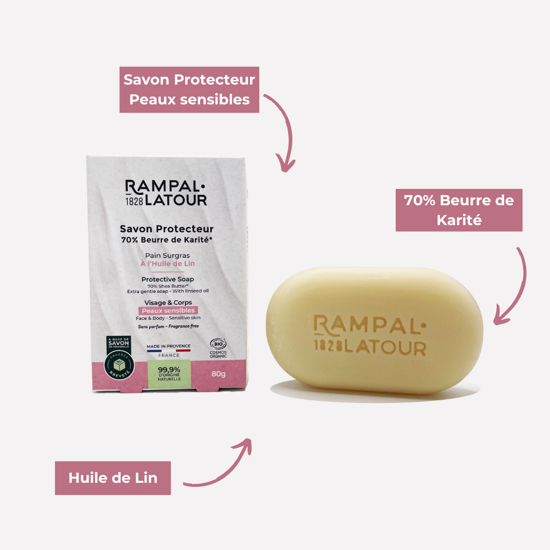 Savon protecteur de Marseille certifié bio, 80g