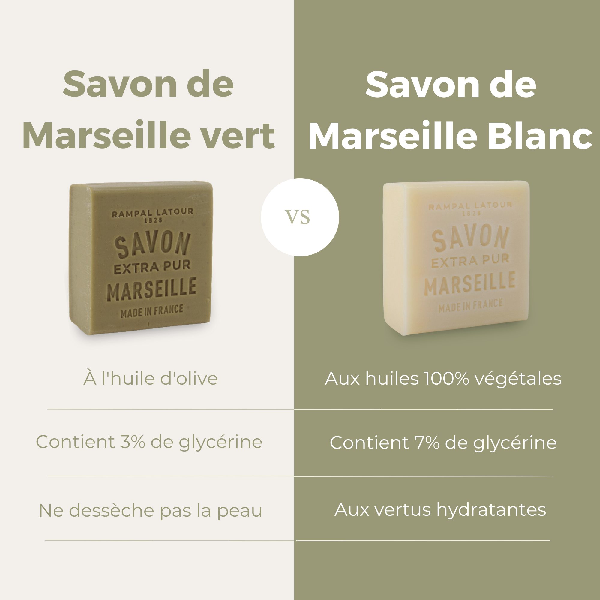 Marseille soap with olive oil 150g - Cosmos Natural