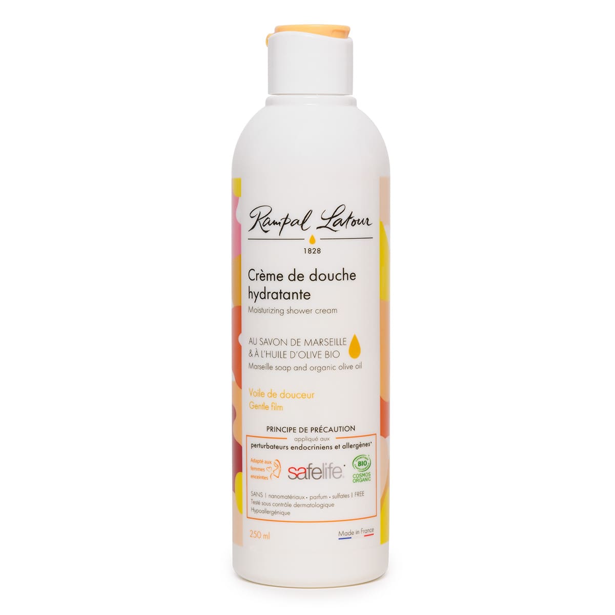 Certified organic moisturizing shower cream 250ml - Cosmos Organic
