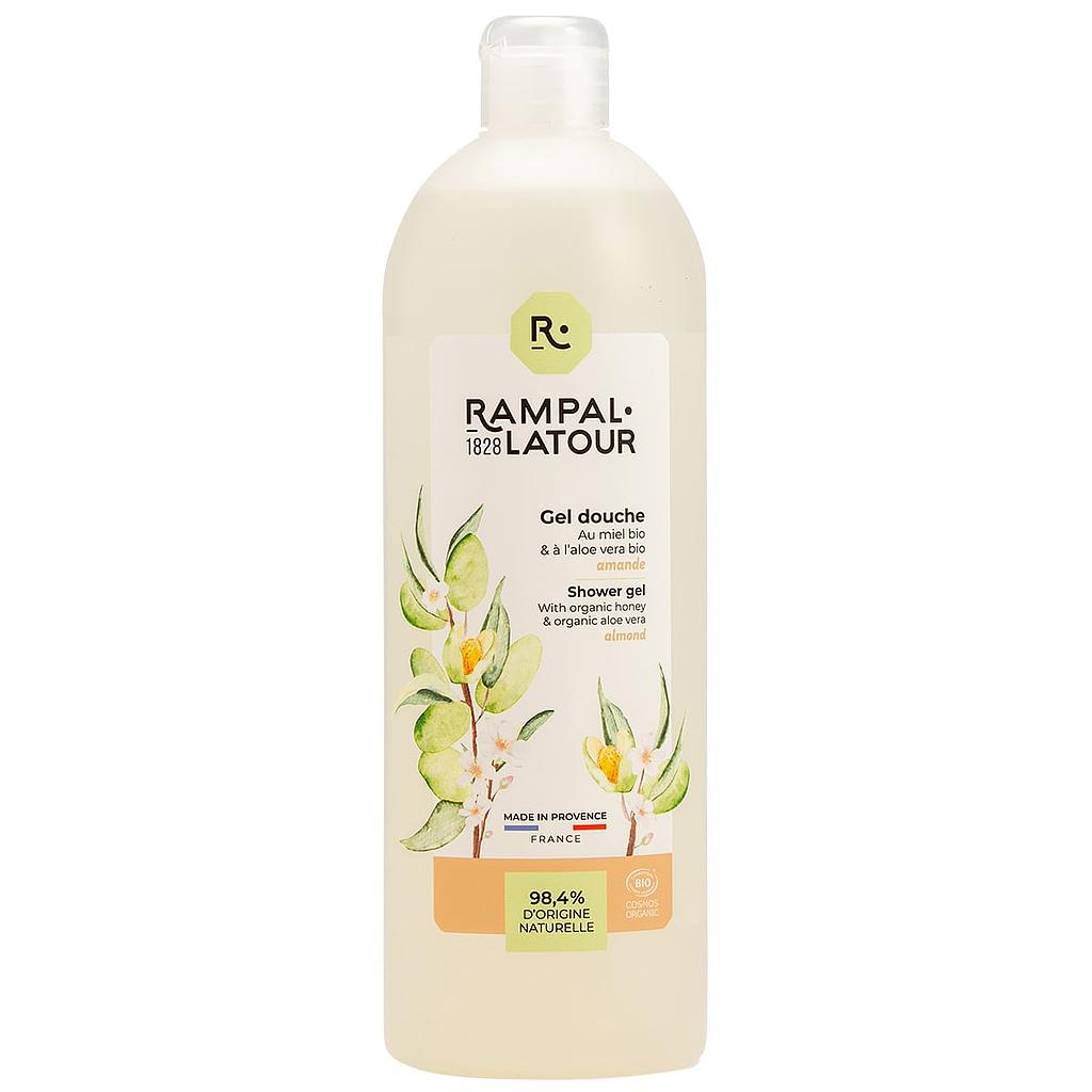 Shower gel certified organic Almond 1L - Cosmos Organic