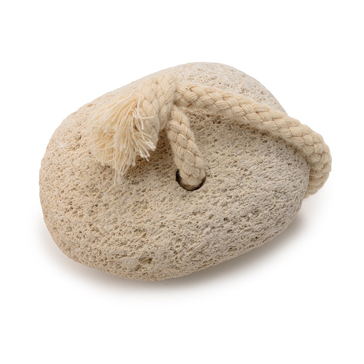 Exfoliating white pumice stone