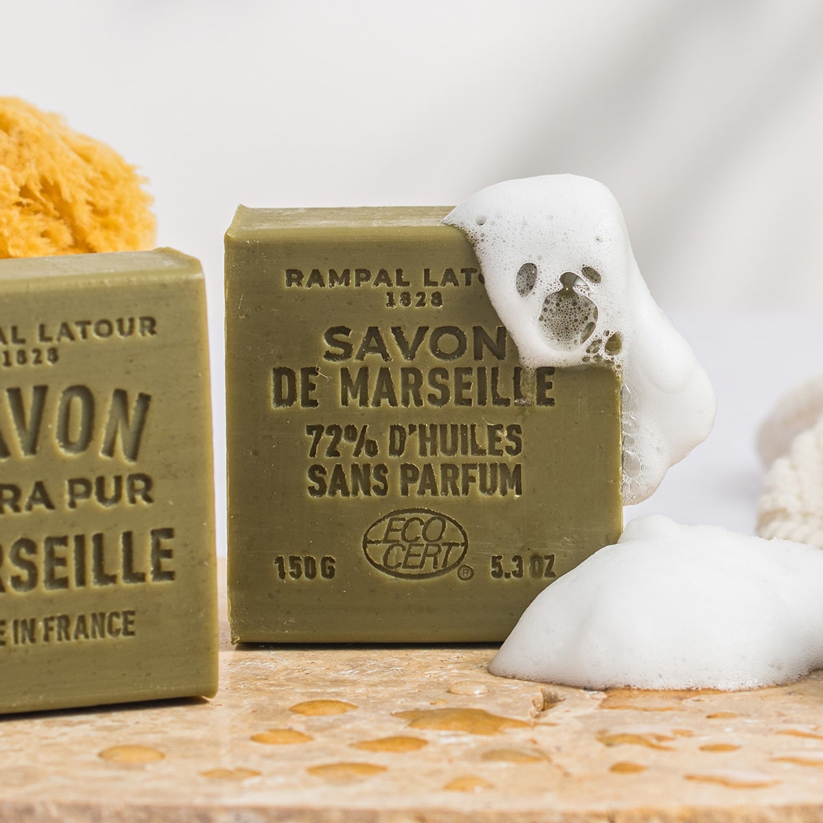 Savon Le Naturel Extra Pure Marseille Romarin Basilic - Rosemary and Basil  Natural Soap