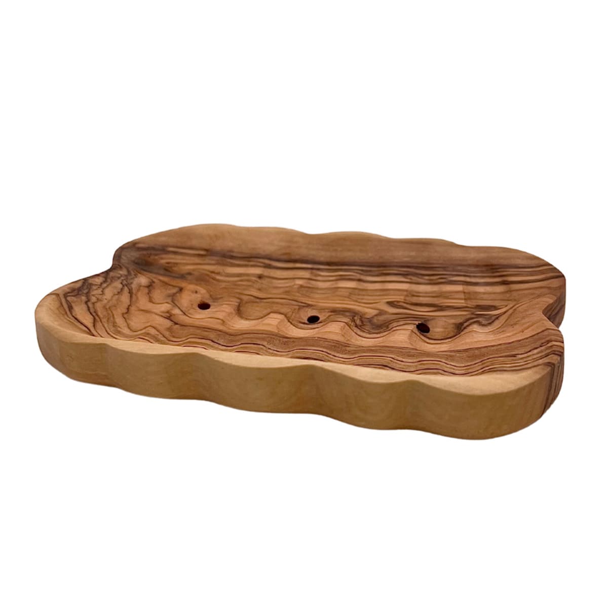 Olive wood soap dish