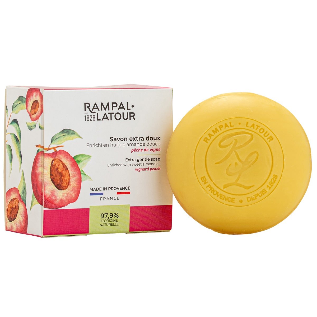 Surgras soap in box Vine peach 150g