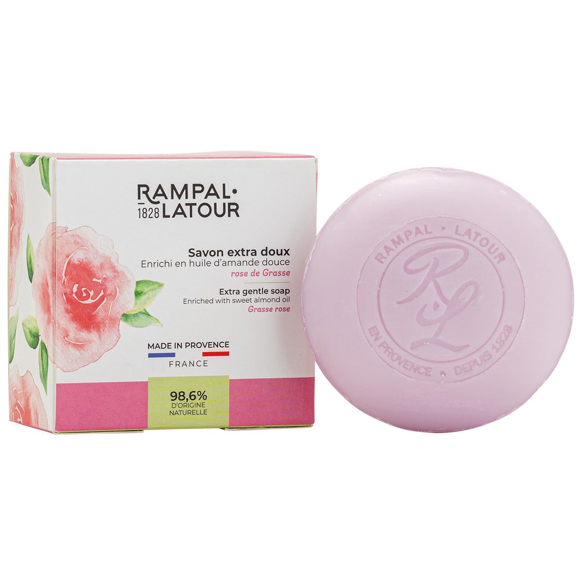 Surgras soap in box Rose de Grasse 150g