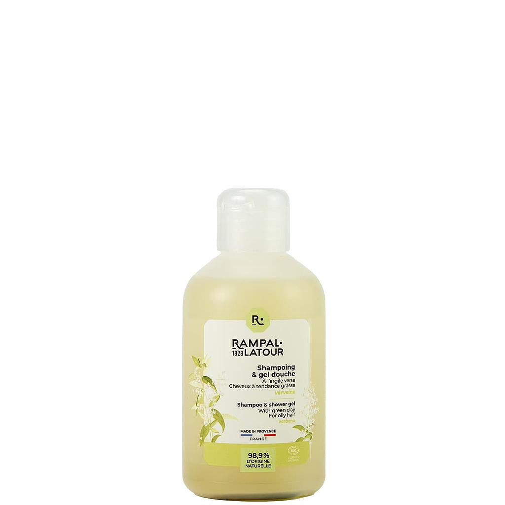 Shower shampoo certified organic Clay-Verbena 250ml - Cosmos Organic