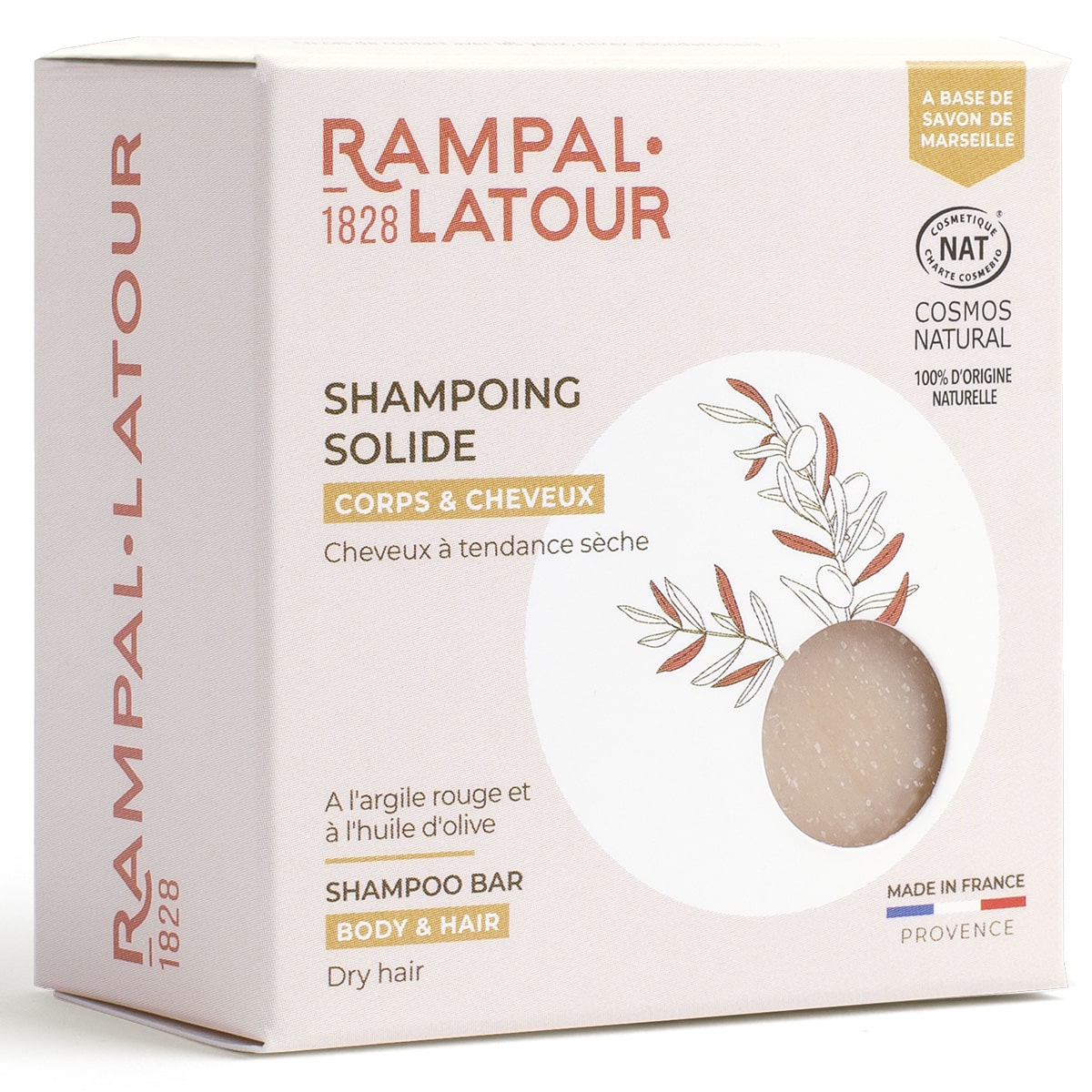 Solid shampoo for dry hair Vine peach 80g - Cosmos Natural